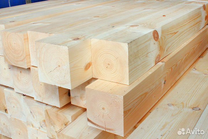 Брус сосна камерной сушки 90х140х6000мм, строганны