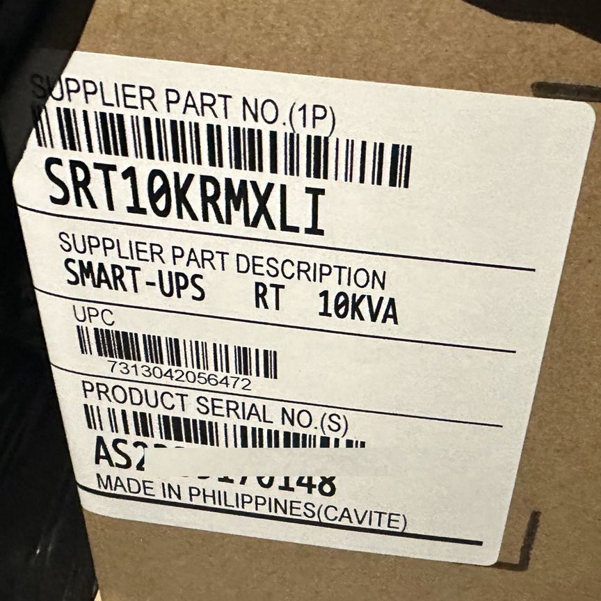 [SRT10KRMXLI] Ибп Apc Вкл. Ap9631 И Рельсы В Стойку Srt10krmxli