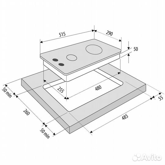 Варочная панель Krona galileo 30 BL