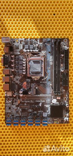 Материнская плата BTC B250C на 12 видеокарт