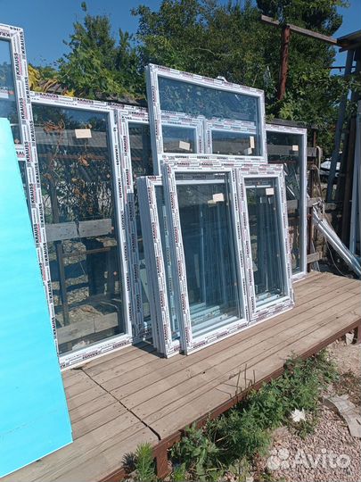 Окна пластиковые готовые и бу