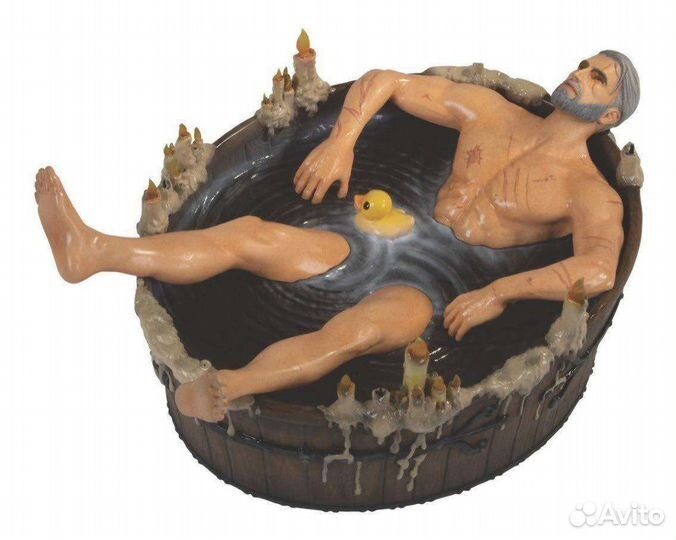 Фигурка Геральт в ванной Ведьмак 3