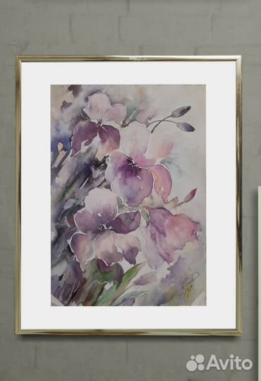 Картины акварелью А4, авторские работы