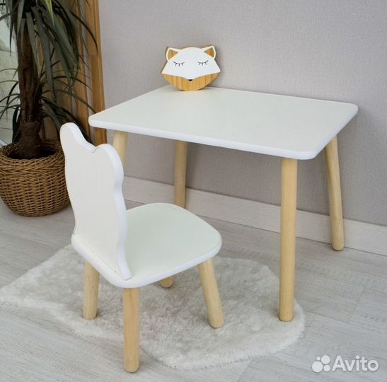Детская мебель Стол и Стул Детский Мишка