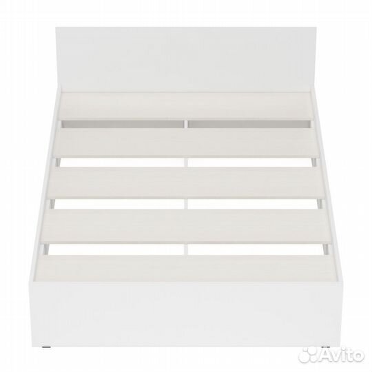 Кровать белая Стандарт 1400, цвет белый, шхгхв 143,5х203,5х70 см., сп.м. 1400х2000 мм., без матраса