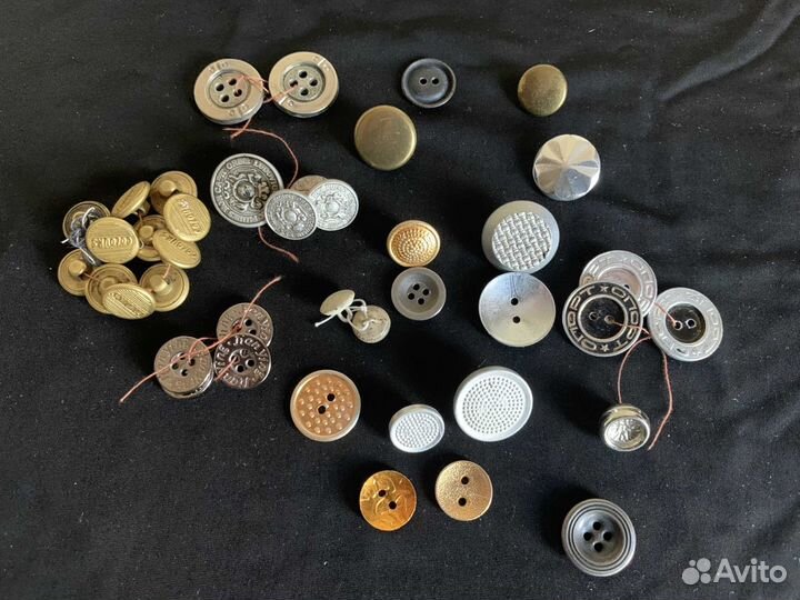 Пуговицы винтаж, военные,перламутр. Кнопки. крючки