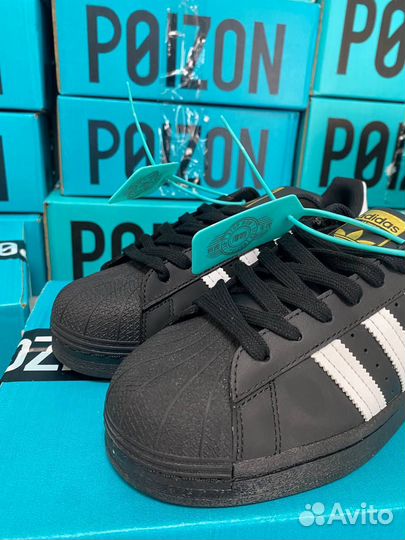 Adidas Superstar Черные Оригинал Poizon