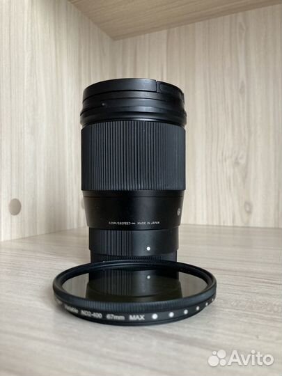 Sigma 16mm f 1 4 sony e + ND-фильтр