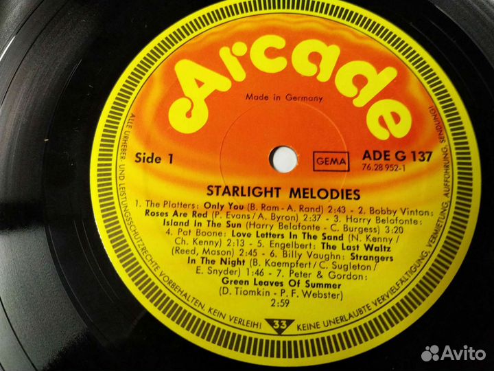 Starlight Melodies Мелодии 70-80 х винил