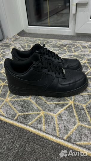 Кроссовки nike air force 1 black Оригинал