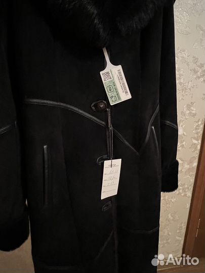 Дубленка натуральная женская 46
