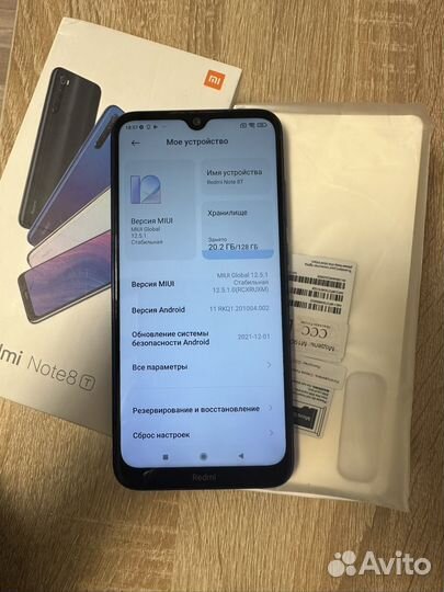 Xiaomi Redmi Note 8T, 4/128 ГБ