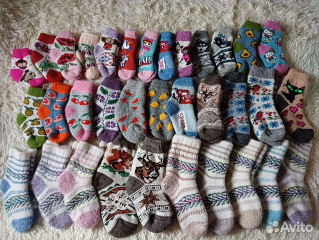 Носки шерстяные детские теплые