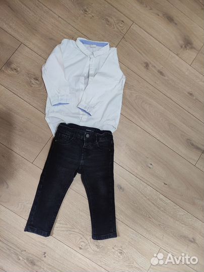 Рубашка бодик нм и джинсы