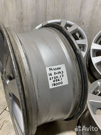 R16 5/114.3 диски Nissan