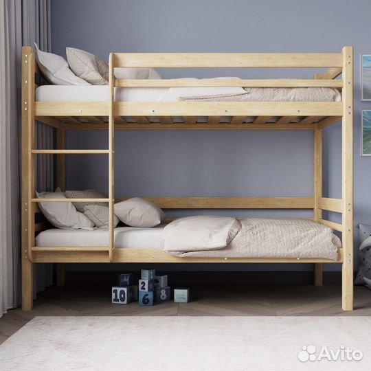 Двухъярусная кровать настоящий массив