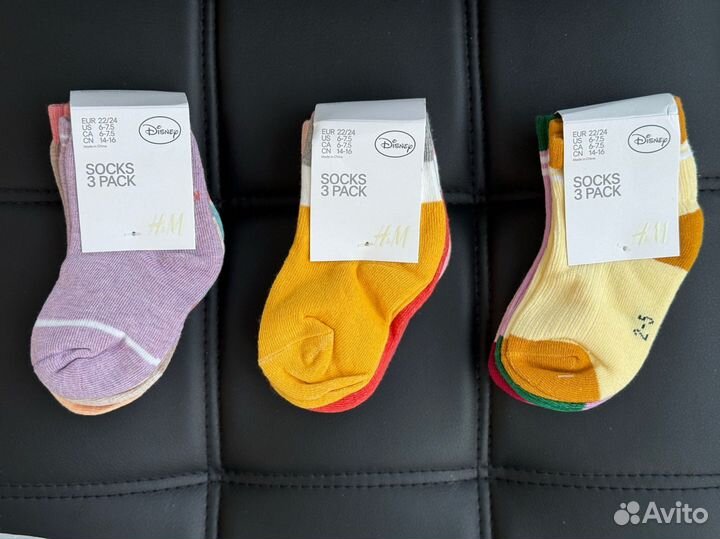 Носки детские hm новые оригинал разные размеры