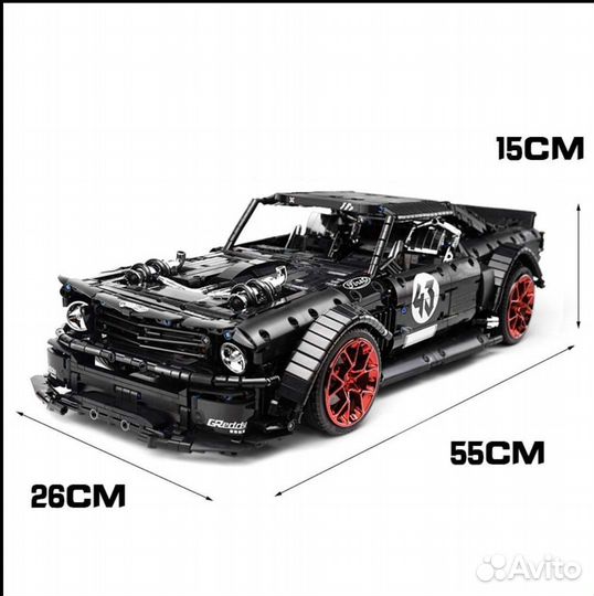 Mould King 13108 Mustang + электромотор