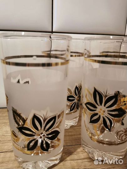 Стаканы бокалы 5 штук. СССР. Цена за всё