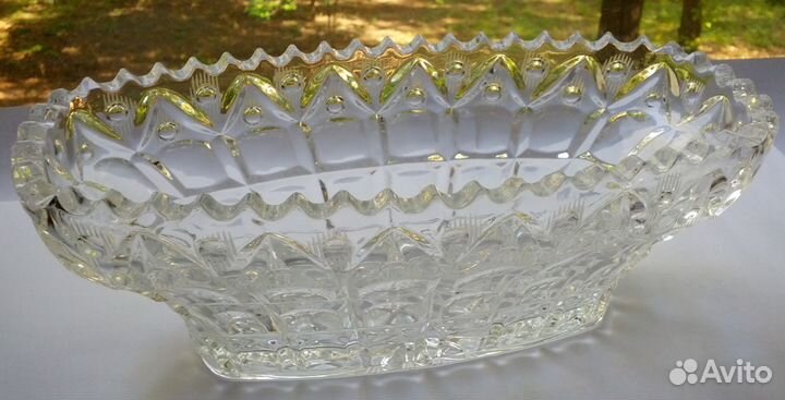 Ваза хрустальная 25х12,5 см, СССР