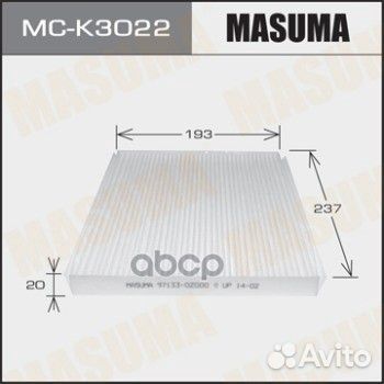 Фильтр салонный mck3022 Masuma