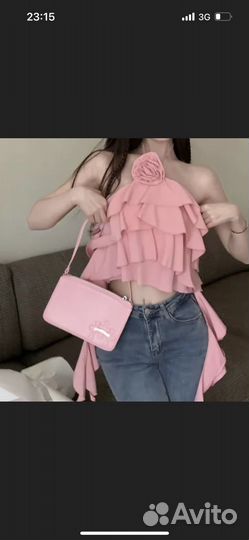 Топ с розой