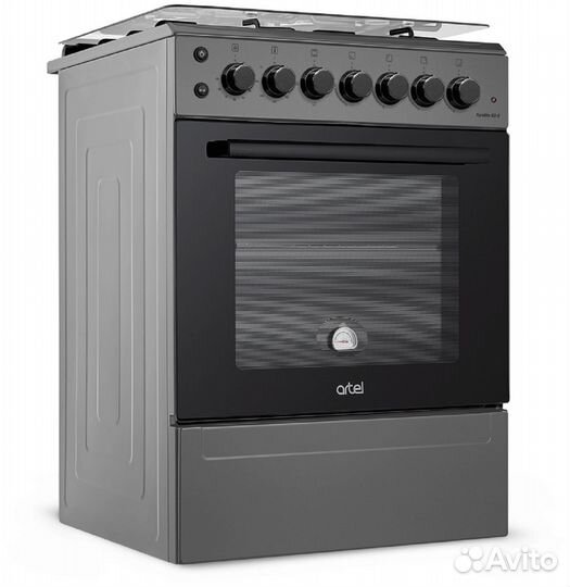 Плита газовая artel apetito 02-Е серая (гк, комб