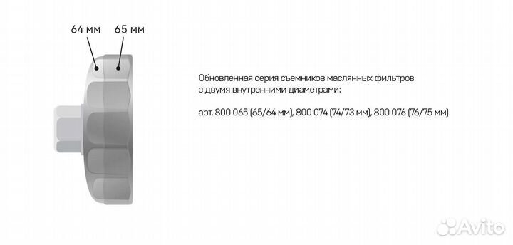 Набор съёмников масляных фильтров 