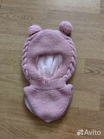 Шапка шлем зимняя для девочки