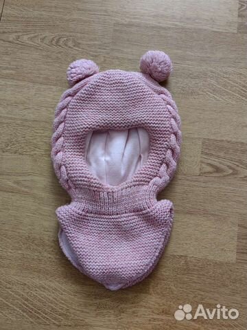 Шапка шлем зимняя для девочки