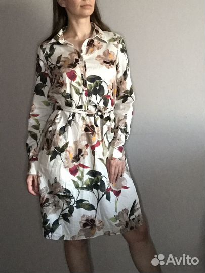 Летнее платье Zara с цветочным принтом