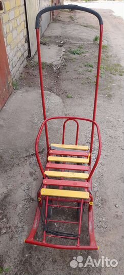 Детские санки с колесами