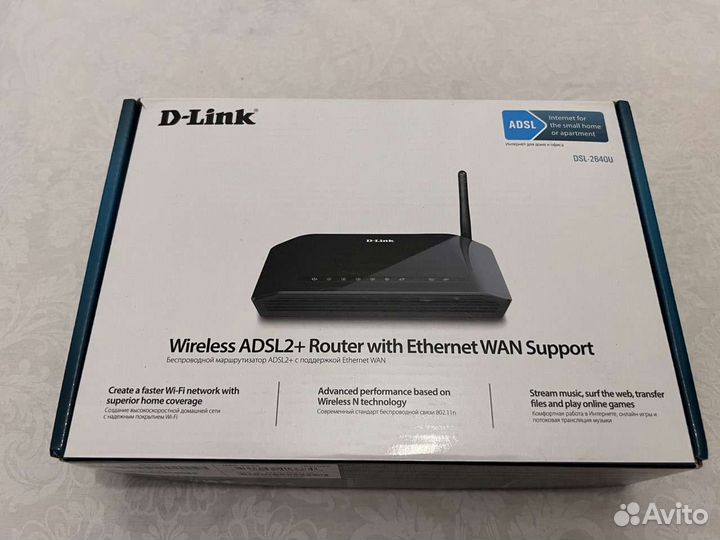 Роутер D-Link adsl2 с Ethernet WAN
