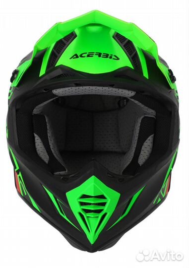 Мотошлем Acerbis X-track Fluo-Green 2023