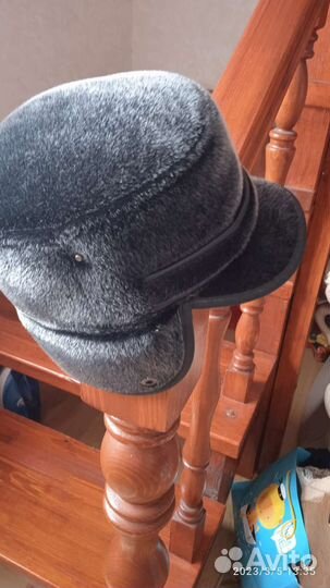 Меховая мужская кепка 58