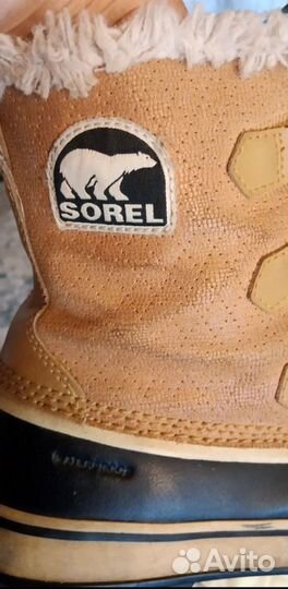 Зимние ботинки лягушки снегоступы Sorel 25 см