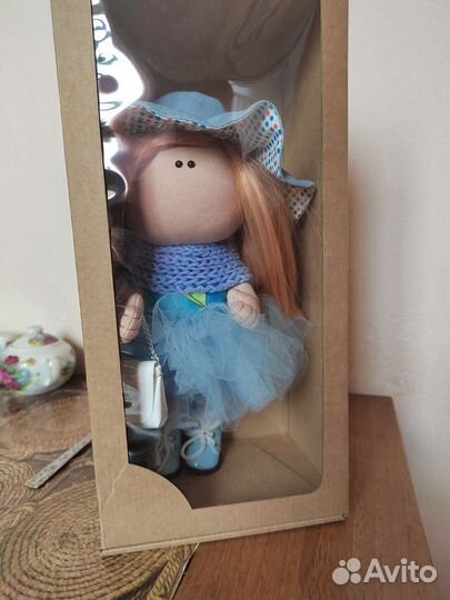 Интерьерная кукла ручной работы 28см