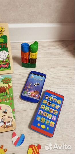 Игрушки.Развивающие пазлы для малышей