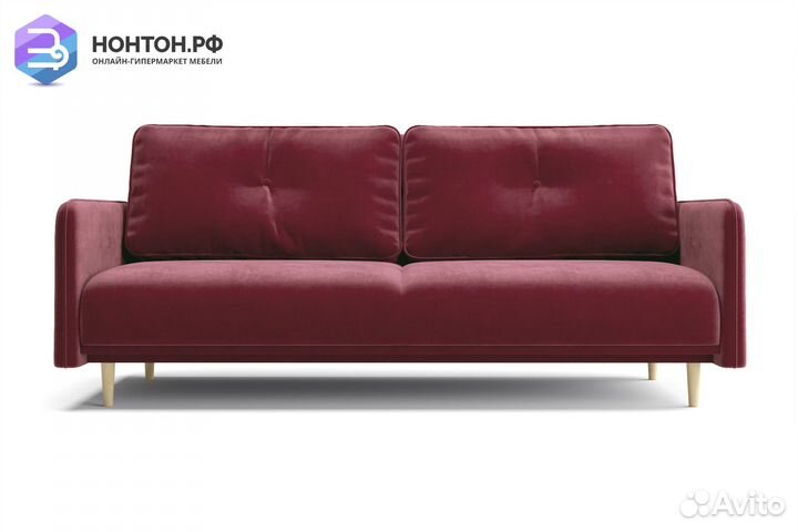 Диван книжка Эстет бордовый