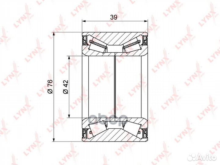 Комплект подшипника ступицы колеса зад WB13