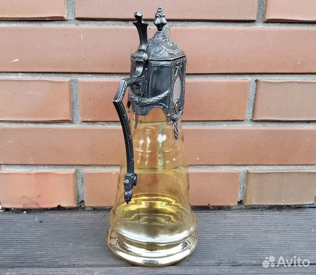 Графин 19 век Плевкевич Варшава серебрение модерн