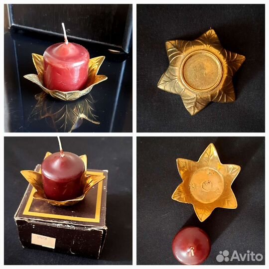 Латунные и бронзовые подсвечники