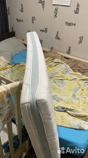 Матрас Plitex 120 на 60 детский и 2 чехла