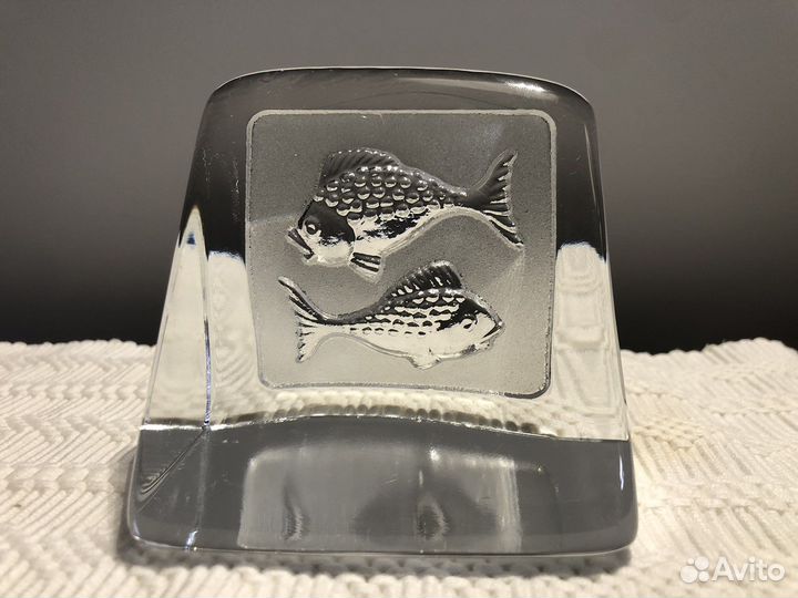 Пресс-папье хрусталь Швеция