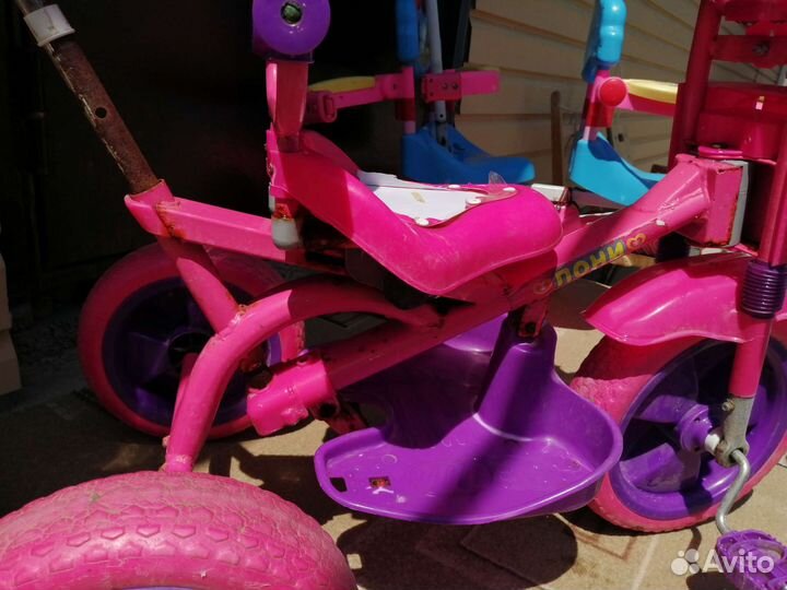 Детский трехколесный велосипед бу