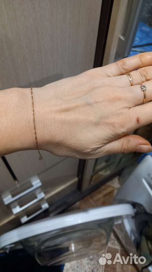 Цепочка 585 пробы размер 16, розовое золото