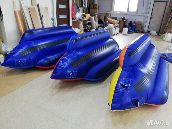 Банан надувной зимний из пвх на 5 мест