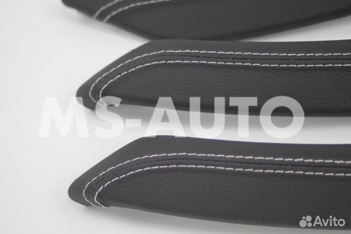 Накладки ручек дверей Веста в коже