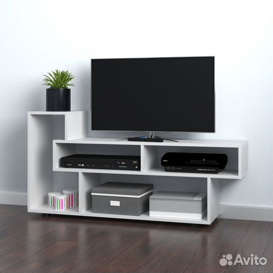 Стеллаж, тумба под тв Pedestal Puzzle 127x30x60см