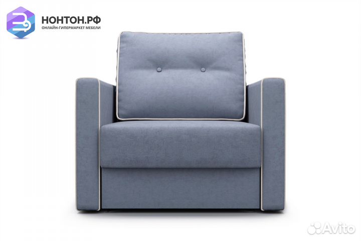 Кресло еврокнижка Леон темно-серое